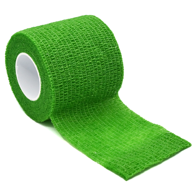 Vielseitige selbsthaftende medizinische Kohäsionsbinde in verschiedenen Farben