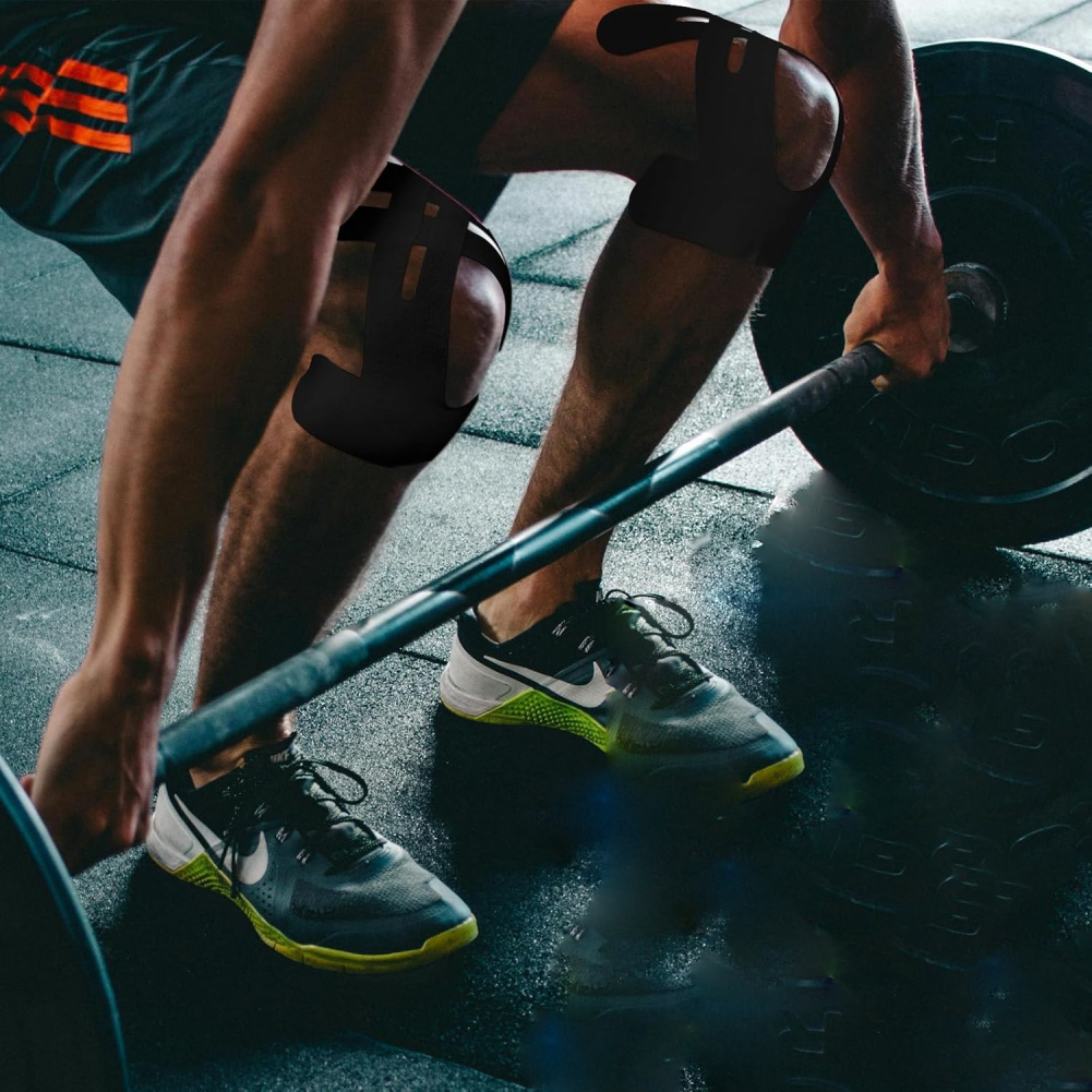 Vorgeschnittenes Kinesiologie-Tape-Muskelpflaster für das Knie