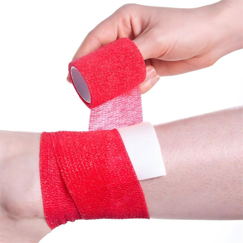 Selbstklebende Bandage – kohäsive, atmungsaktive, von Hand reißbare Kompressionsbandage