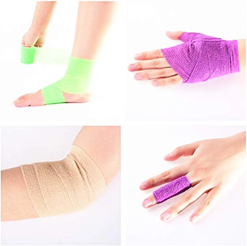 Flexibles kohäsives Klebeband – selbstklebende Kompressionsbandage, rutschfest und rückstandsfrei