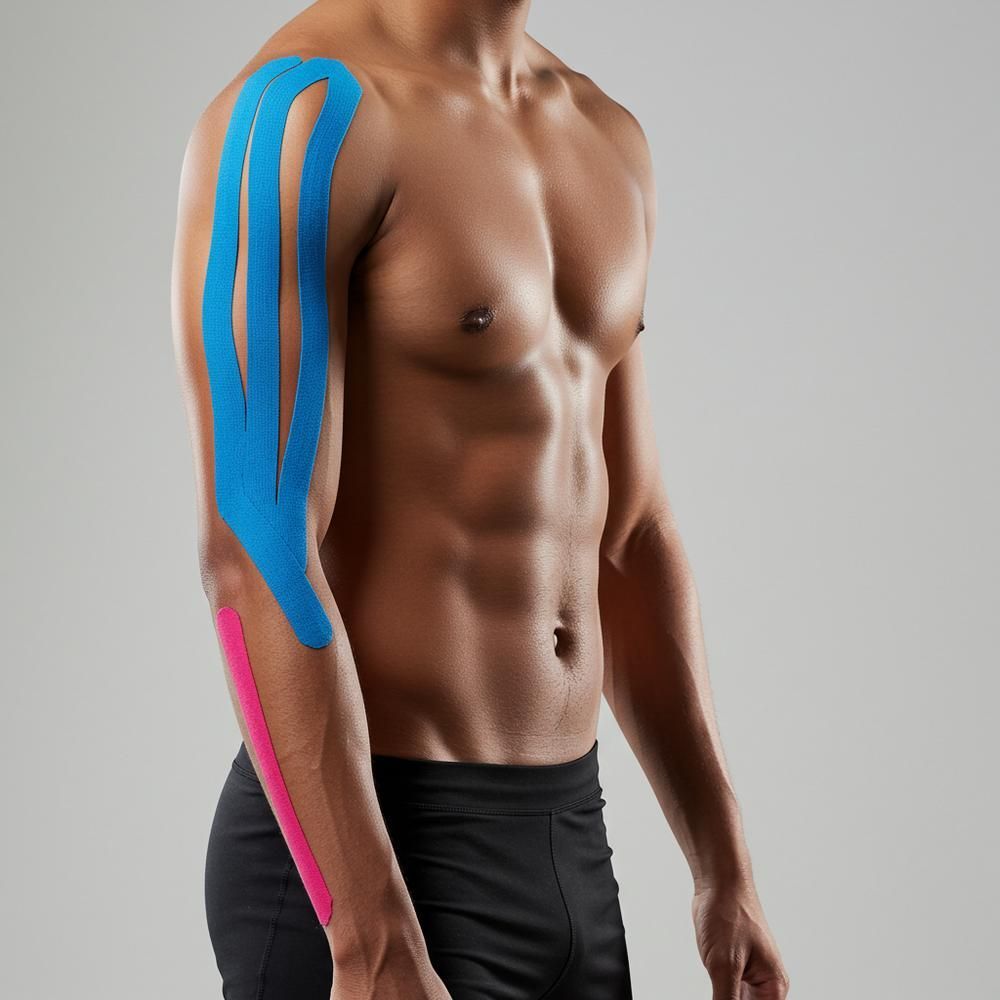 Kinesiologie-Tape-Rolle für Muskelunterstützung und Gelenkstabilität | Atmungsaktives, elastisches Baumwoll-Sporttape
