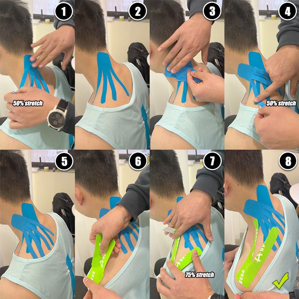 Elastisches Kinesiologie-Tape für Sporttraining, Reha und tägliche Unterstützung | Schweißresistentes, hautfreundliches Stützband Elastisches Kinesiologie-Tape für Sporttraining, Reha und tägliche Unterstützung | Schweißresistentes, hautfreundliches Stützband